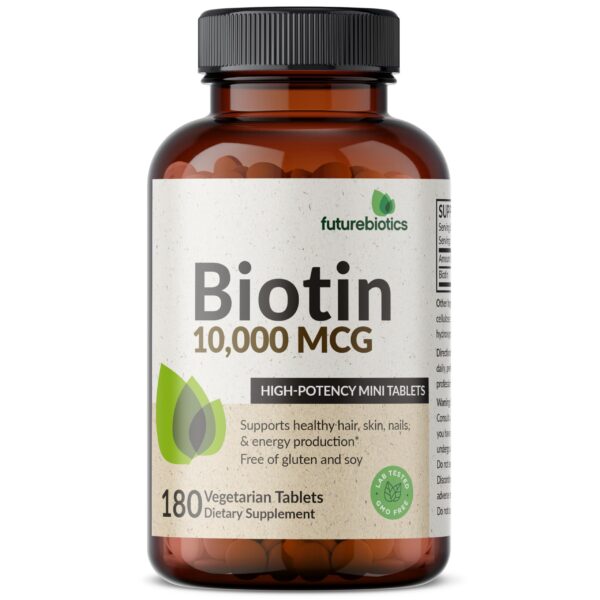 Suplemento Futurebiotics biotina para energía y bienestar general