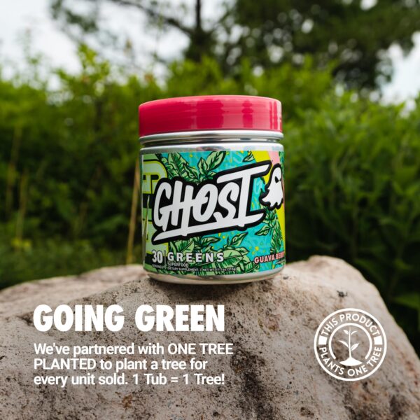 Suplemento GHOST Greens polvo de superalimentos verdes rojos sabor lima