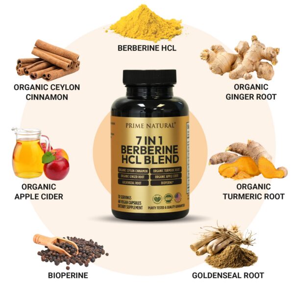 Suplemento natural con Goldenseal y vinagre de sidra de manzana