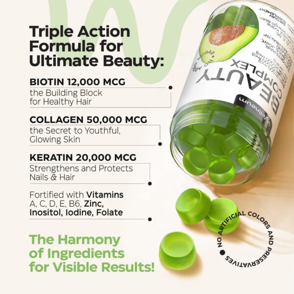 Suplemento gomitas belleza para hombres y mujeres Wellneum