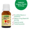 Version 1.0.0 Suplemento gotas Vitamina K2 orgánico para infantes ChildLife Essentials
