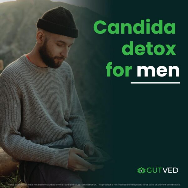 Suplemento GUTVED con ácido caprílico y extractos herbales para sobrecrecimiento