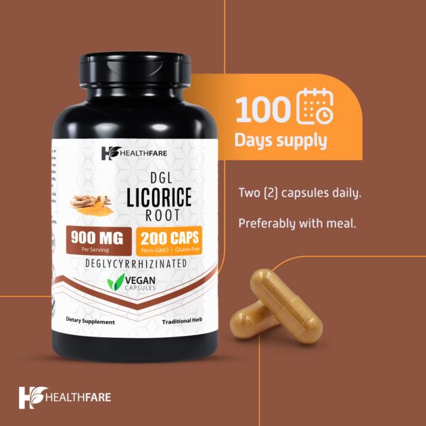 Suplemento Healthfare cápsulas veganas de regaliz