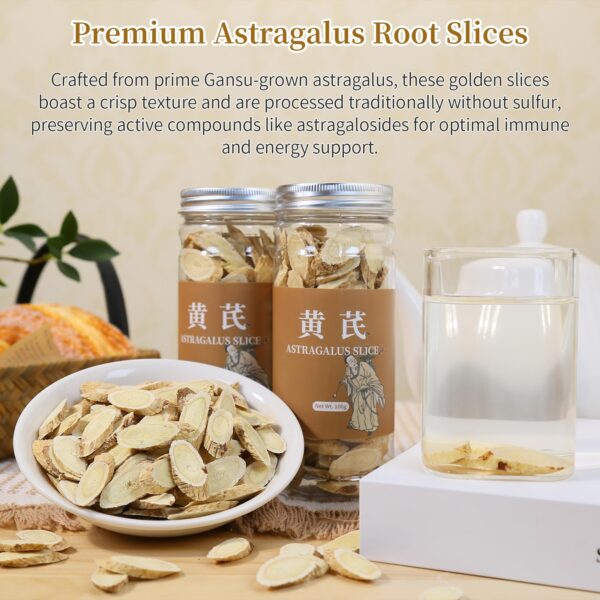 Suplemento herbal astrágalo raíz Wanhua Hall 200g paquete