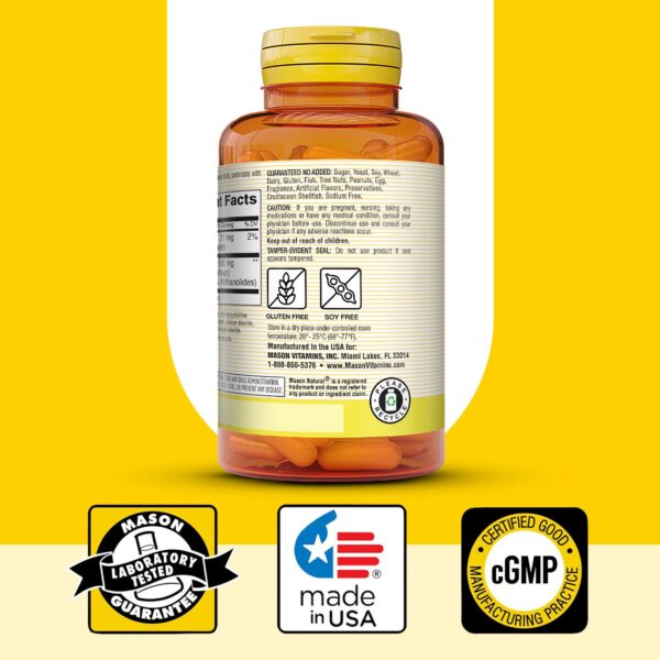 Suplemento herbal Mason Natural Ashwagandha 180 días de suministro