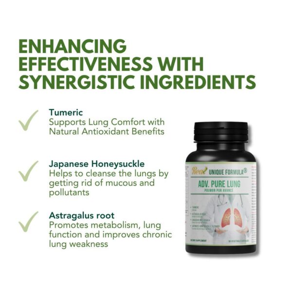 Suplemento herbal respiratorio apoyo a salud pulmonar Unique Formula