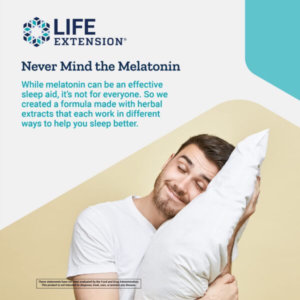 Suplemento Herbal Sleep PM de Life Extension en cápsulas