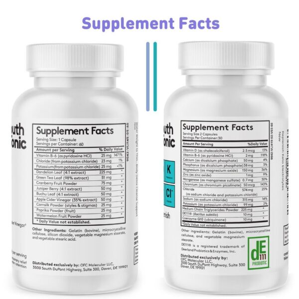 Version 1.0.0 Suplemento para hinchazón y peso de agua efecto natural