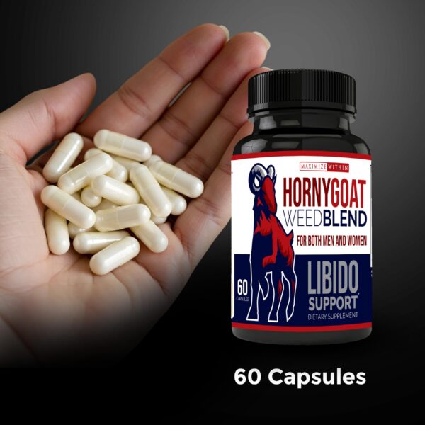 Suplemento para hombres y mujeres con Horny Goat Weed y Maca