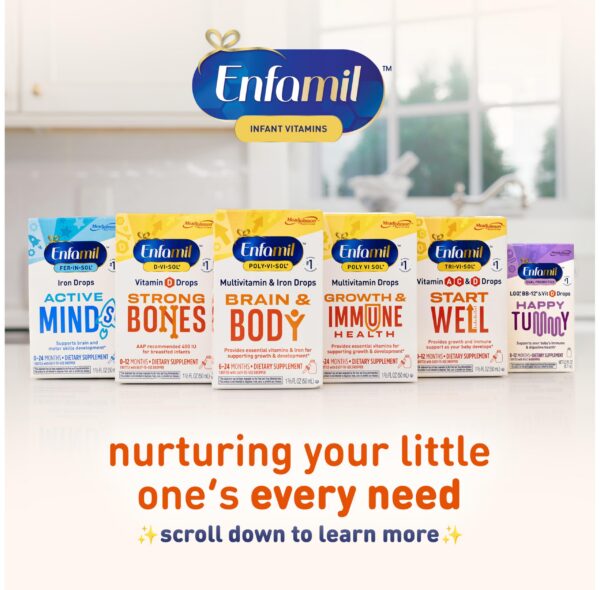 Suplemento infantil Enfamil gotas multivitamínicas con hierro 50ml