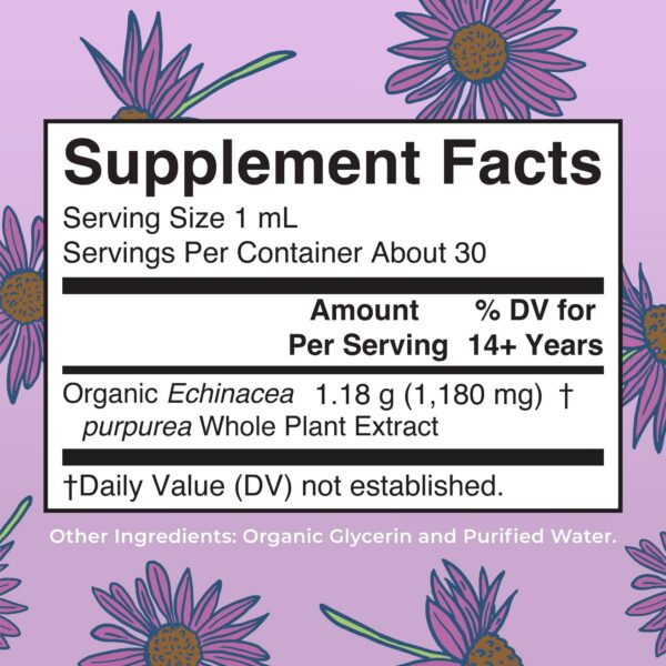 Suplemento inmunológico herbal MaryRuth Organics sin OMG sin gluten