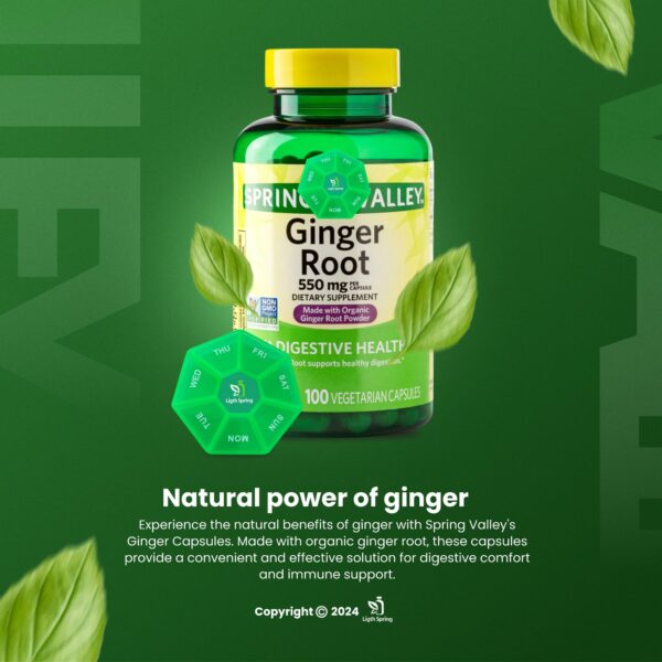suplemento de jengibre orgánico light spring