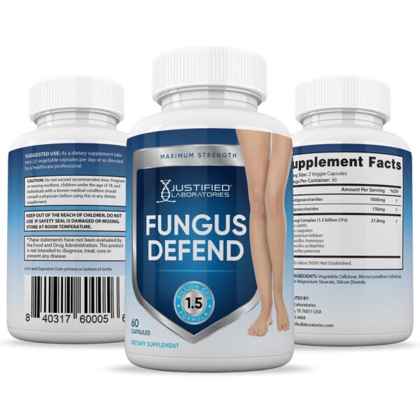 Version 1.0.0 Suplemento Justified Laboratories Fungus Defend 60 cápsulas
