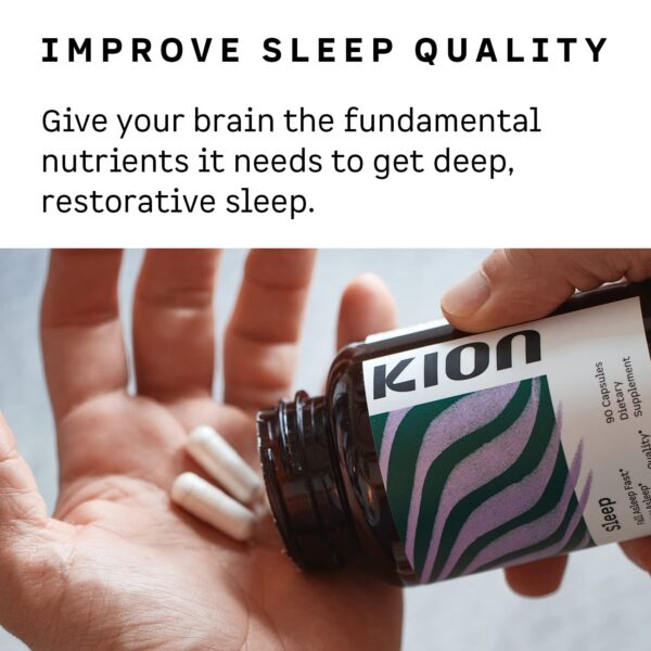 Suplemento Kion Sleep con aminoácidos para sueño óptimo