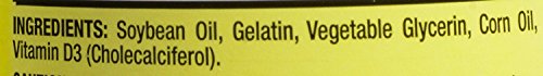 Suplemento Kirkland vitamina D3 50 mcg 600 cápsulas