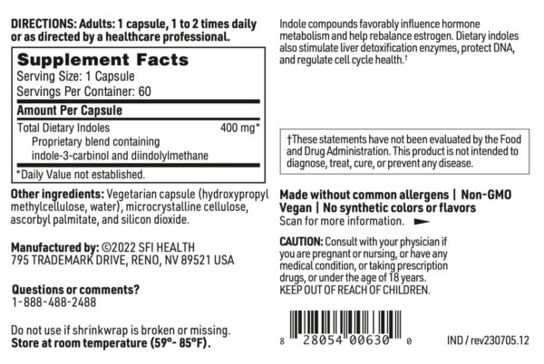 Suplemento Klaire Labs con DIM, I3C para apoyo detox y balance hormonal