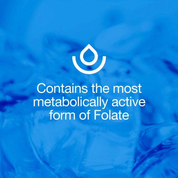 Suplemento L-Metilfolato para salud neurológica y reproductiva