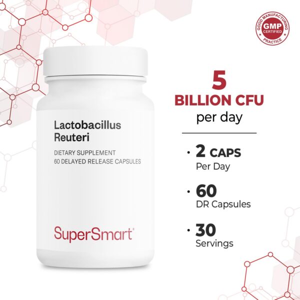 Suplemento Lactobacillus reuteri Supersmart sin gluten sin OGM
