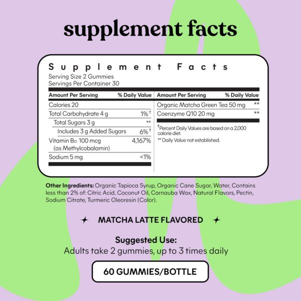 Version 1.0.0 Suplemento Lemme Matcha gomitas con antioxidantes y vitaminas
