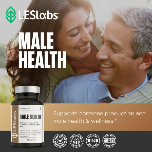 Suplemento LES Labs Male Health para hombres