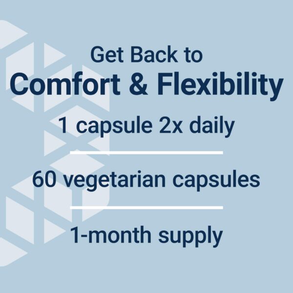 Suplemento Life Extension flexible para espalda baja 60 cápsulas