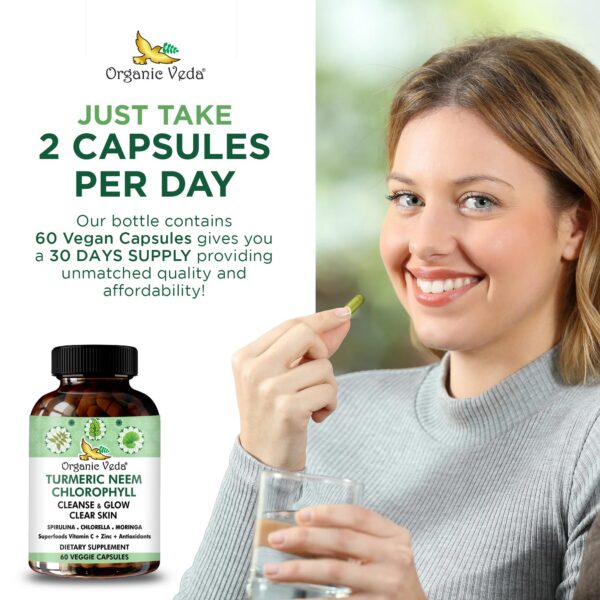 Suplemento de limpieza corporal y antioxidantes en cápsulas Organic Veda