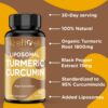 Suplemento liposomal cúrcuma en cápsulas para adultos 60 unidades