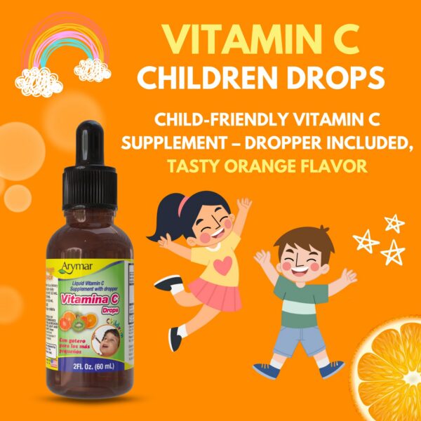 Version 1.0.0 Suplemento líquido ARYMAR vitamina c sabor naranja niños