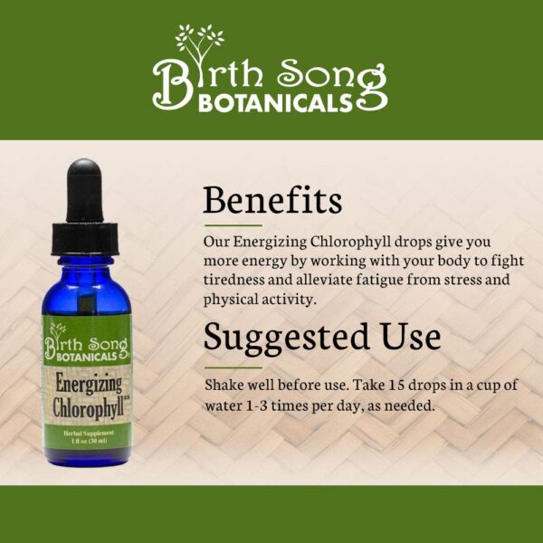 Suplemento líquido para detox y energía con clorofila