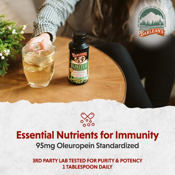 Suplemento líquido hoja de olivo ricos en oleuropeína