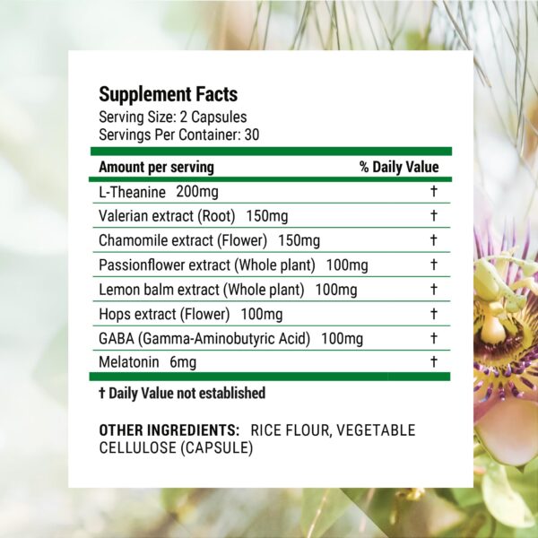 Frasco Luna ayuda para dormir con valeriana melatonina