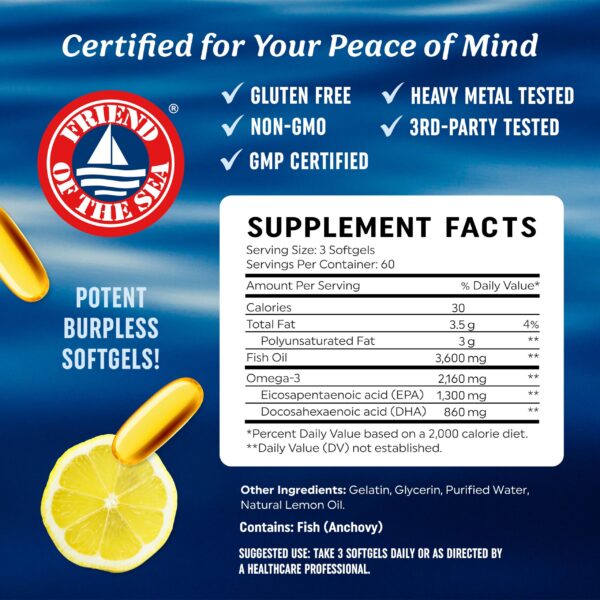 Suplemento MAV NUTRITION con alto contenido de EPA y DHA