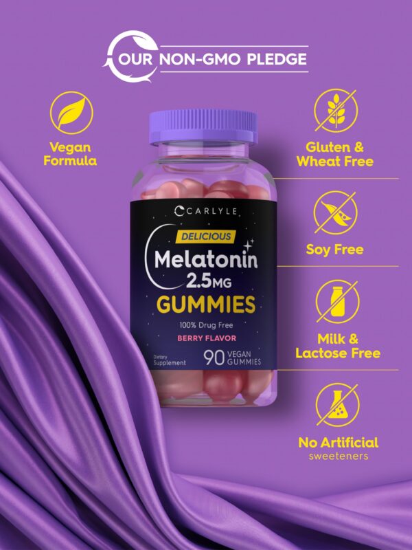 Suplemento de melatonina vegana y sin gluten Carlyle