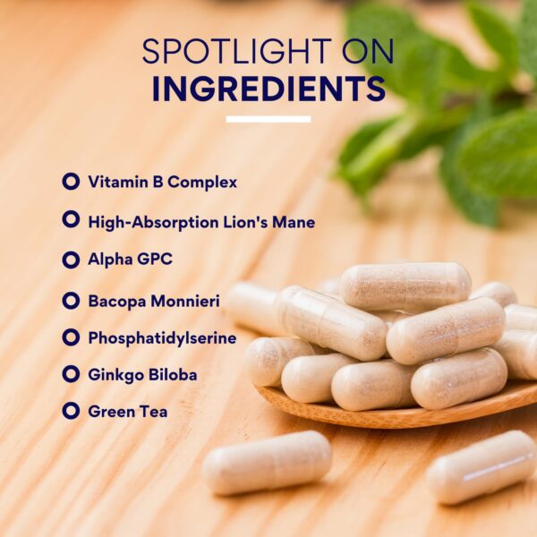 Suplemento nootrópico para memoria y protección cerebral