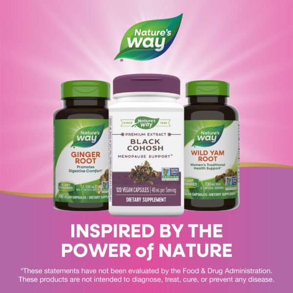 suplemento menopausia 40 mg black cohosh