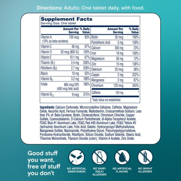 Version 1.0.0 Suplemento metabólico multivitamínico mujeres One A Day azul