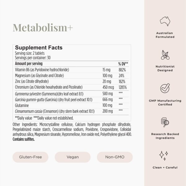 Suplemento para metabolismo saludable