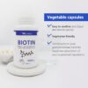 Suplemento ML Naturals biotina 10000 mcg para energía y salud