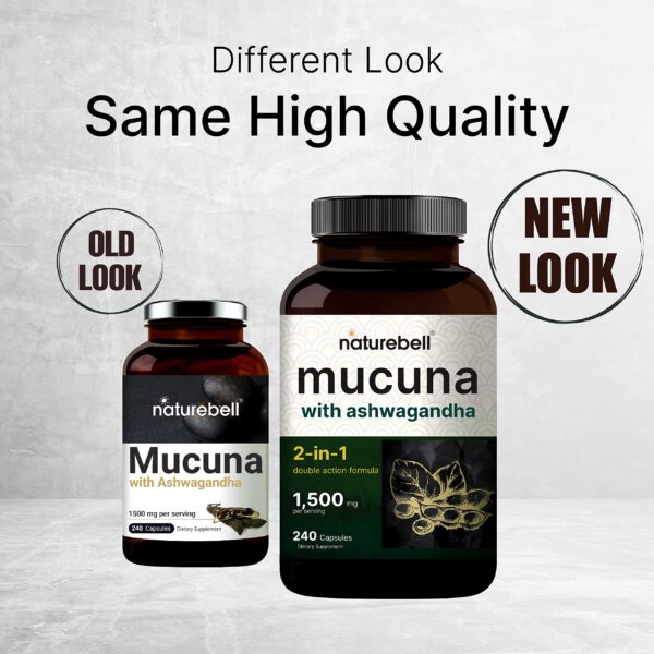 Suplemento Mucuna y Ashwagandha triple fuerza