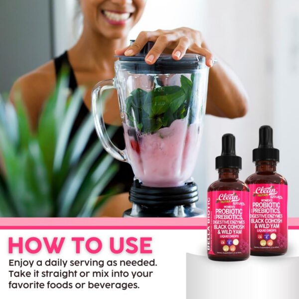 Version 1.0.0 Suplemento rosa Bella Biotics con vitaminas y hierbas