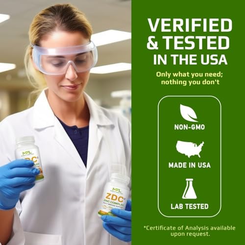 Suplemento MUSCLE FOOD LABS Z D C Plus ingredientes activos