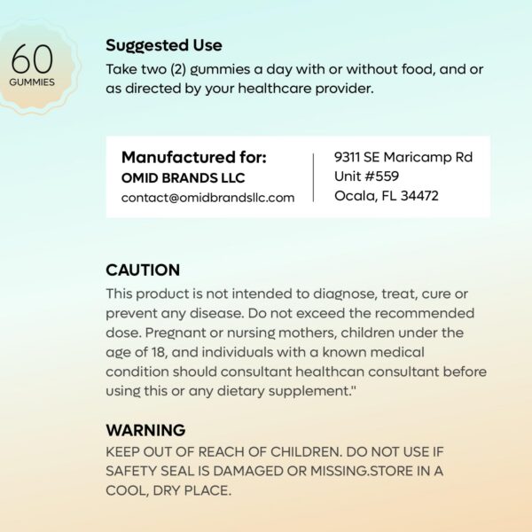 Suplemento gomitas NAD FEMGAIN 1000mg para energía celular