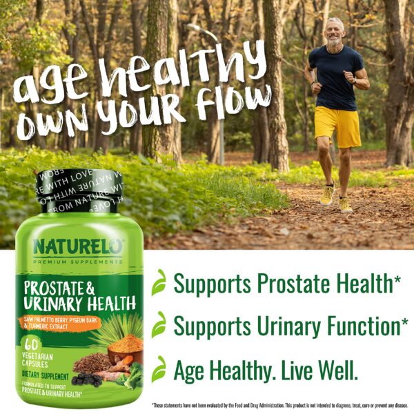 Suplemento natural antioxidantes para salud prostática NATURELO