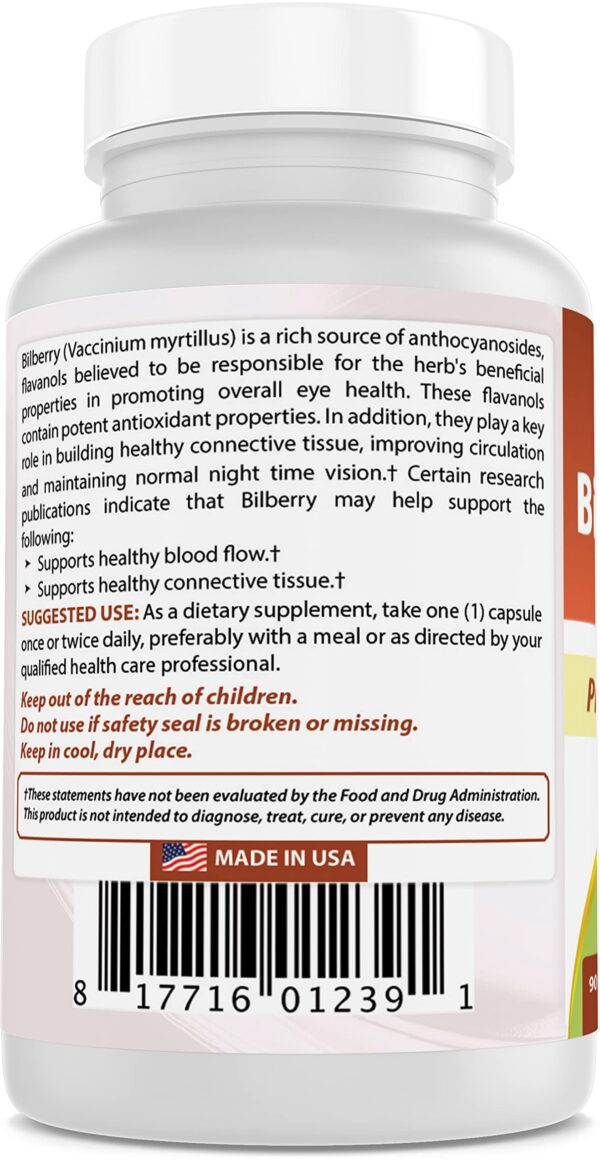 Suplemento natural arándano Best Naturals libre de OGM