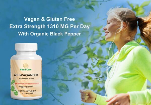 Suplemento natural Ashwagandha Blend Core sin OMG