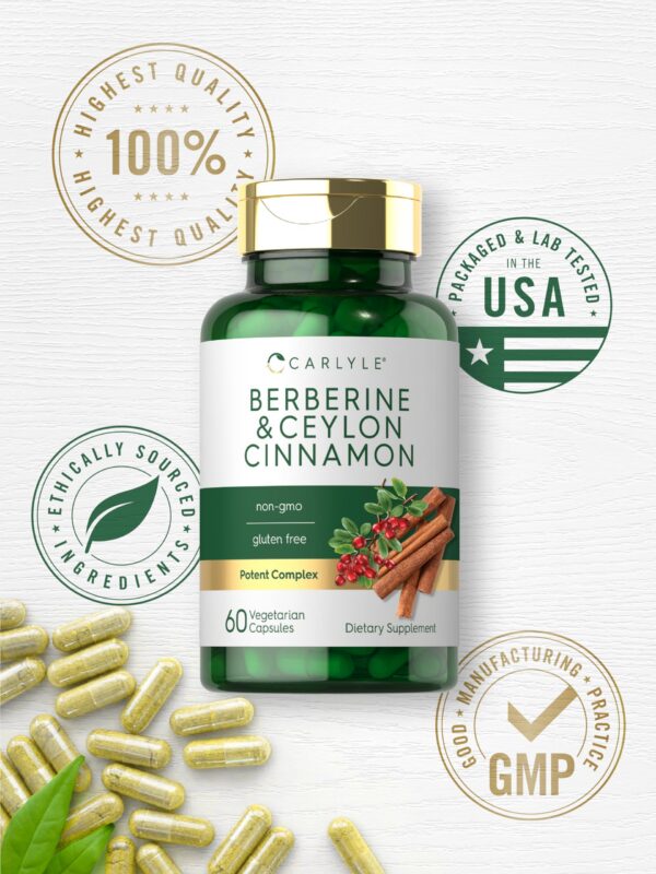 Suplemento natural Berberina y Canela de Ceilán por Carlyle