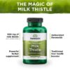 Suplemento natural para bienestar Swanson Milk Thistle
