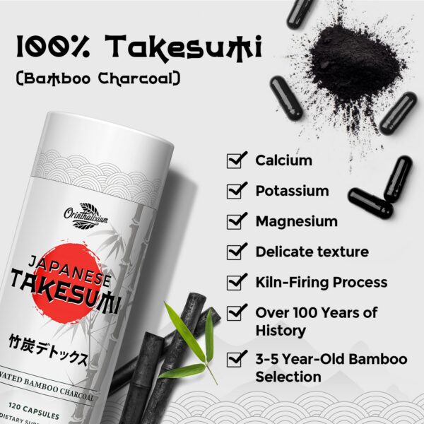 Suplemento natural de carbón activado para limpieza corporal