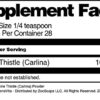 Suplemento natural Cardo de Carline polvo 1 oz paquete