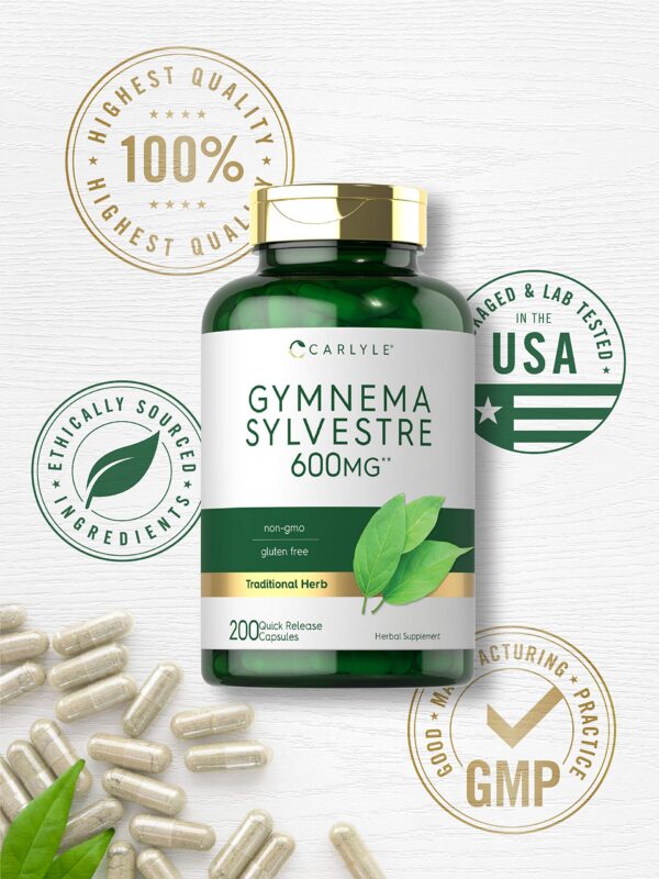 Suplemento natural Carlyle Gymnema Sylvestre 200 cápsulas